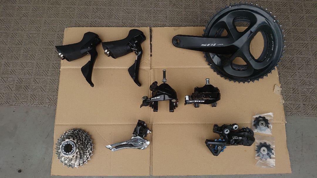 105 R7000 コンポセット 左クランク無し（SHIMANO SMALL