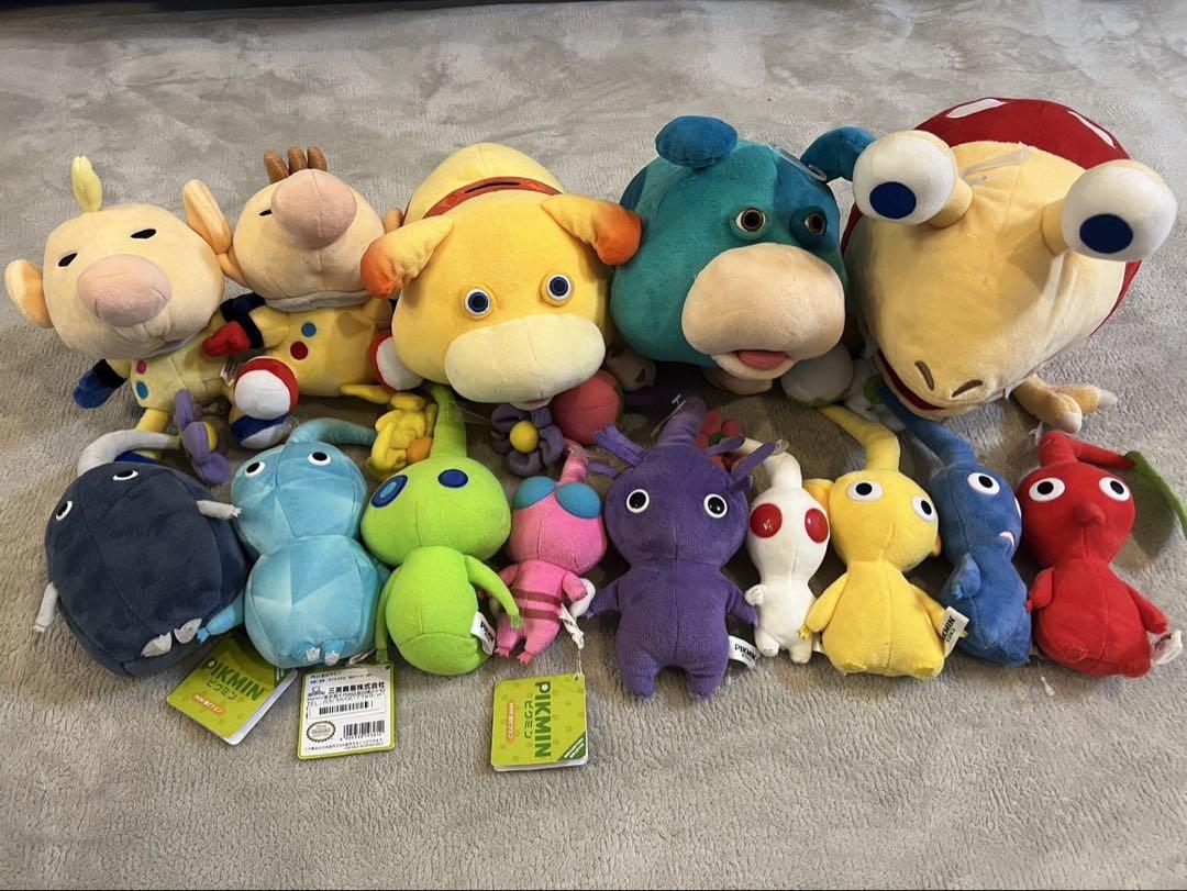 ピクミン ぬいぐるみセット 収納バッグ付き（ぬいぐるみ