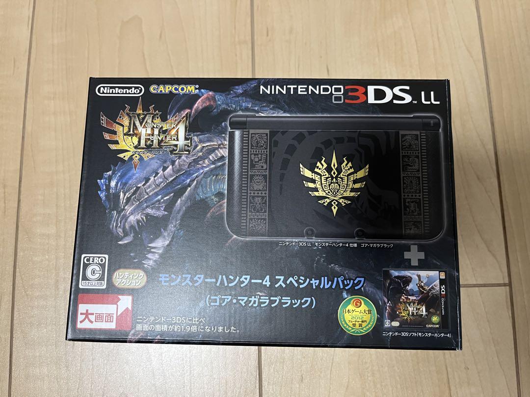 Nintendo 3DSLL ゴアマガラブラック　ソフトSDカード付き 中古】ニンテンドー3DS LL モンスターハンター4 スペシャル