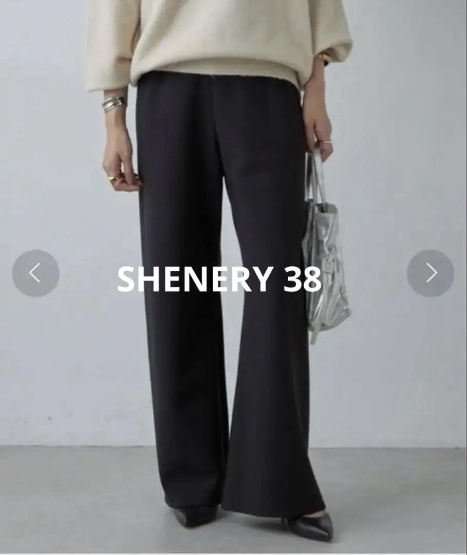 【SHENERY（シーナリー）】ダブルクロスワイドパンツ（ブラック）サイズ:38 セール】ダブルクロスワイドパンツ（その他パンツ）｜SHENERY