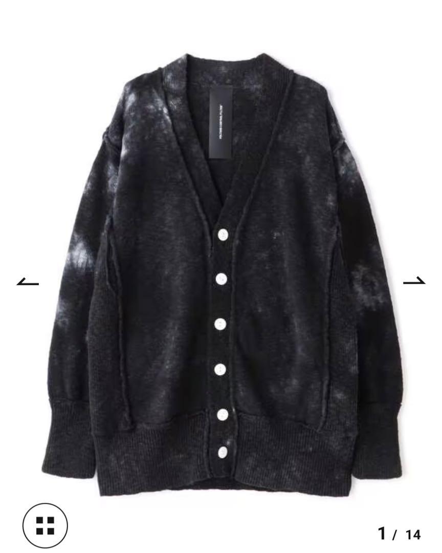 カーディガン VOLTAGE CONTROL FILTER/ヴォルテージコントロールフィルター/MESH BORDER KNIT CARDIGAN レ VOLTAGE CONTROL FILTER カーディガン FILTER/ヴォルテージ