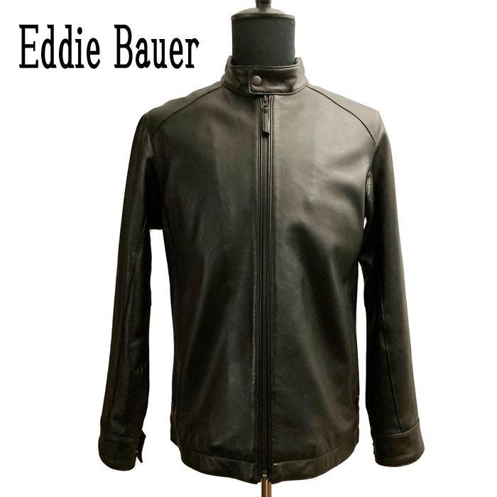 エディーバウアー Eddie Bauer シングルレザーライダース 羊皮