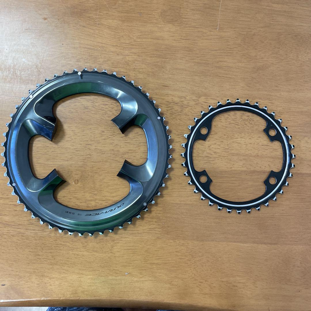 デュラエース　R9100 チェーンリングセット　（52t-36t） 超美品】DURA-ACE r9100 チェーンリング 52-36T - メルカリ