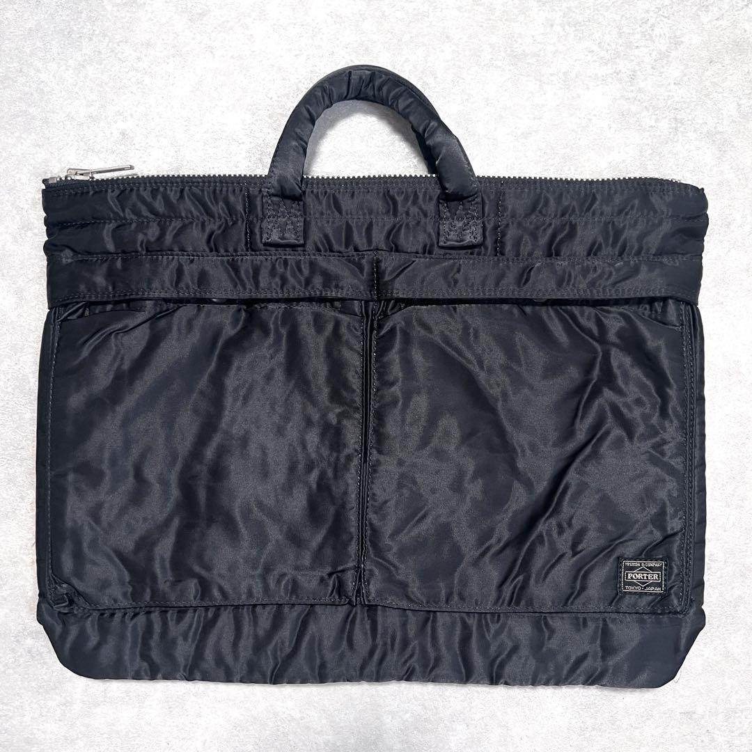 極美品】PORTERポーター タンカー ショートヘルメットバッグ 薄