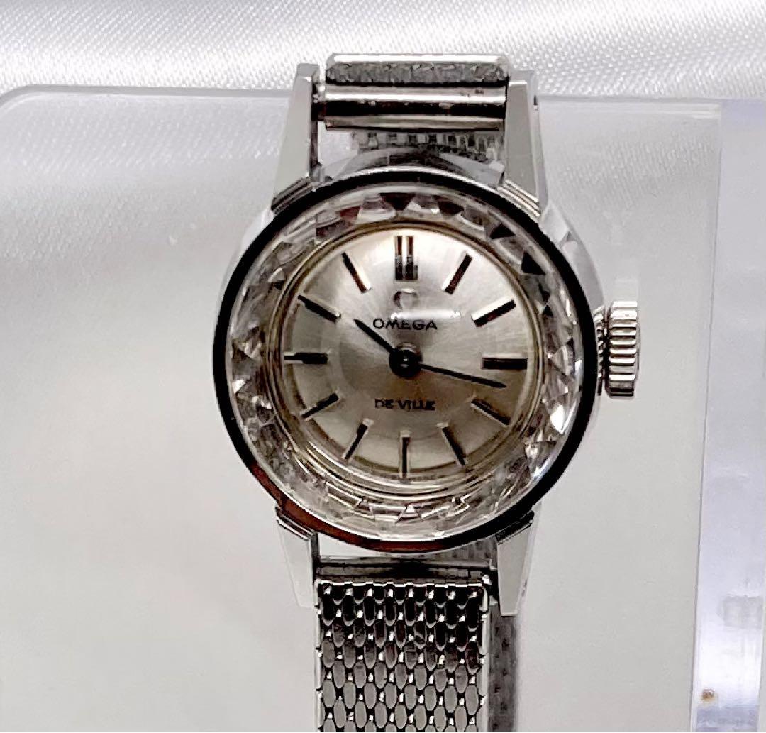 極美品！　OMEGA オメガ　デビル　六角形　プッシュ式　レディース腕時計 美品 OMEGA オメガ デビル 純正革ベルト プッシュ式 レディース