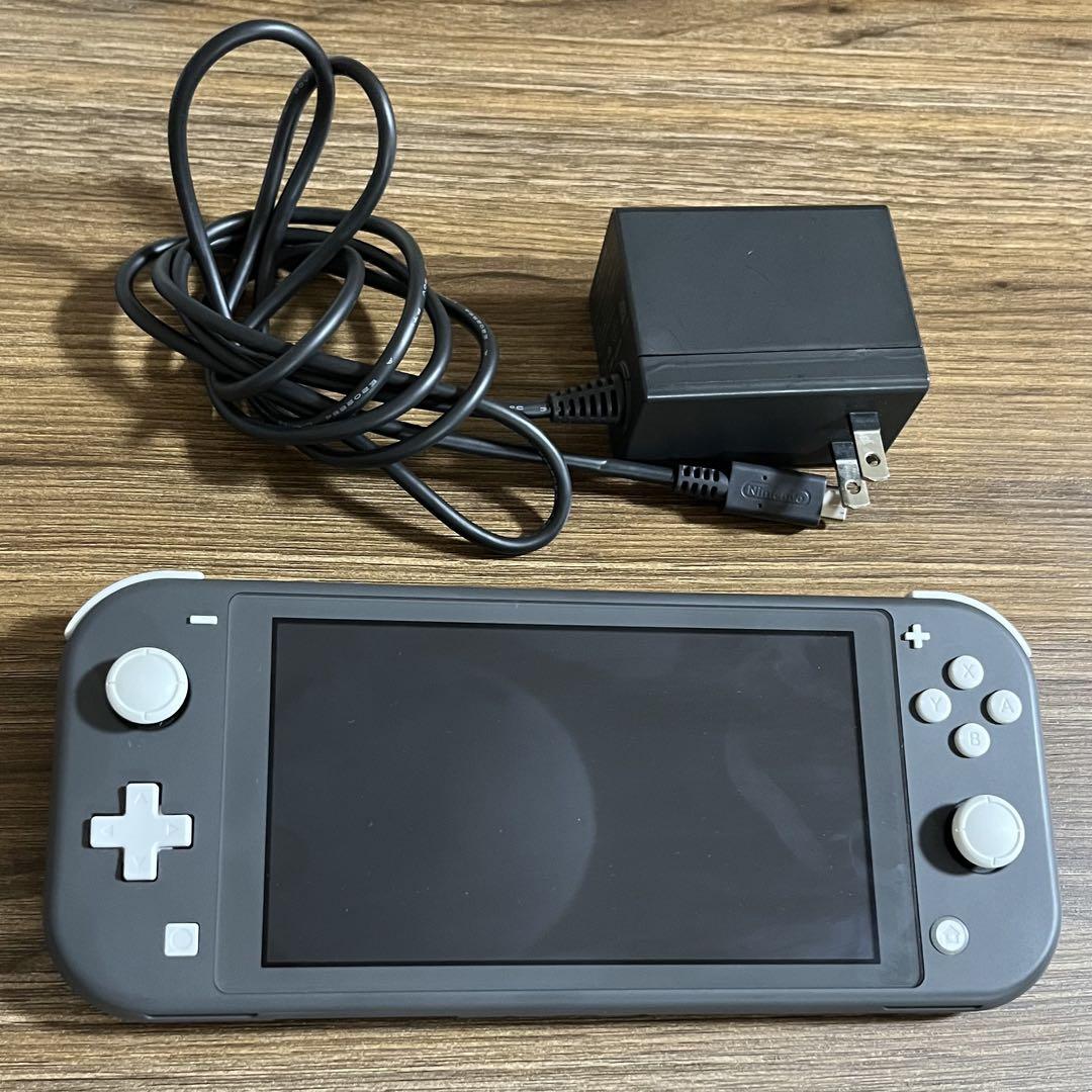 Switch Lite グレー本体　ACアダプター付き Nintendo Switch Lite グレー ACアダプター付き - メルカリ