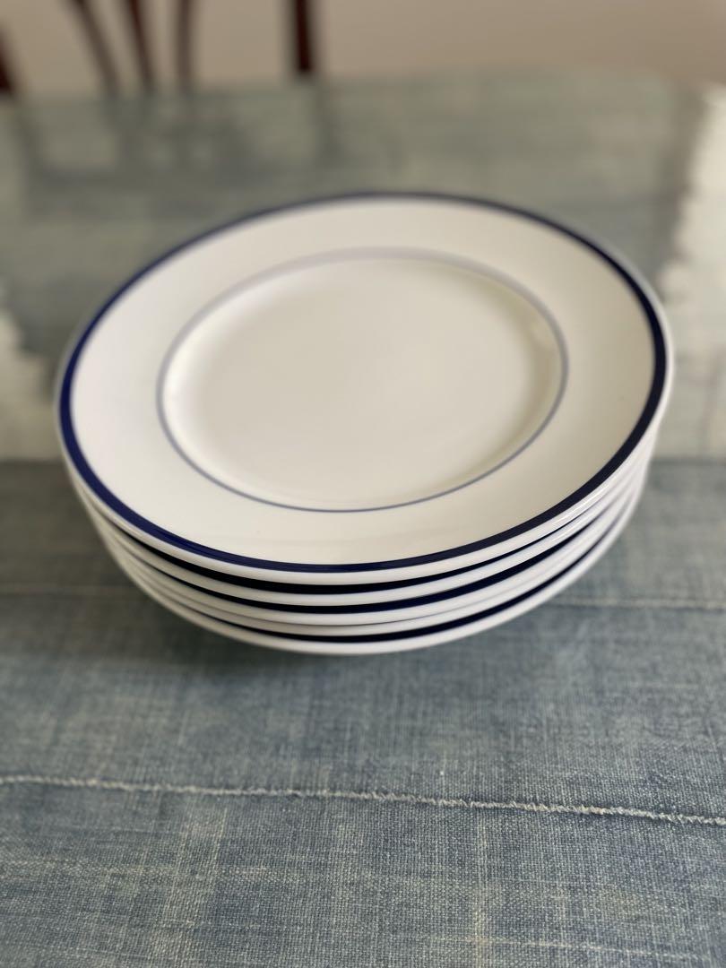 Williams Sonoma 28cm ブルーライン大皿5枚 Williams Sonoma 28cm ブルーライン大皿5枚（Amazon.co.jp