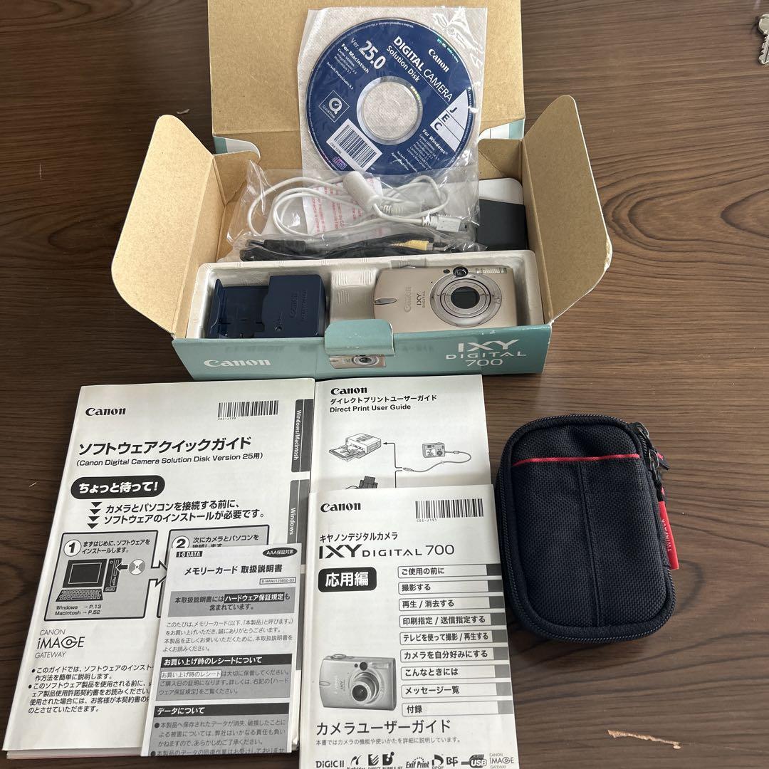 専用 Canon IXY DIGITAL 700 本体 SDカード、ケース付き（Canon