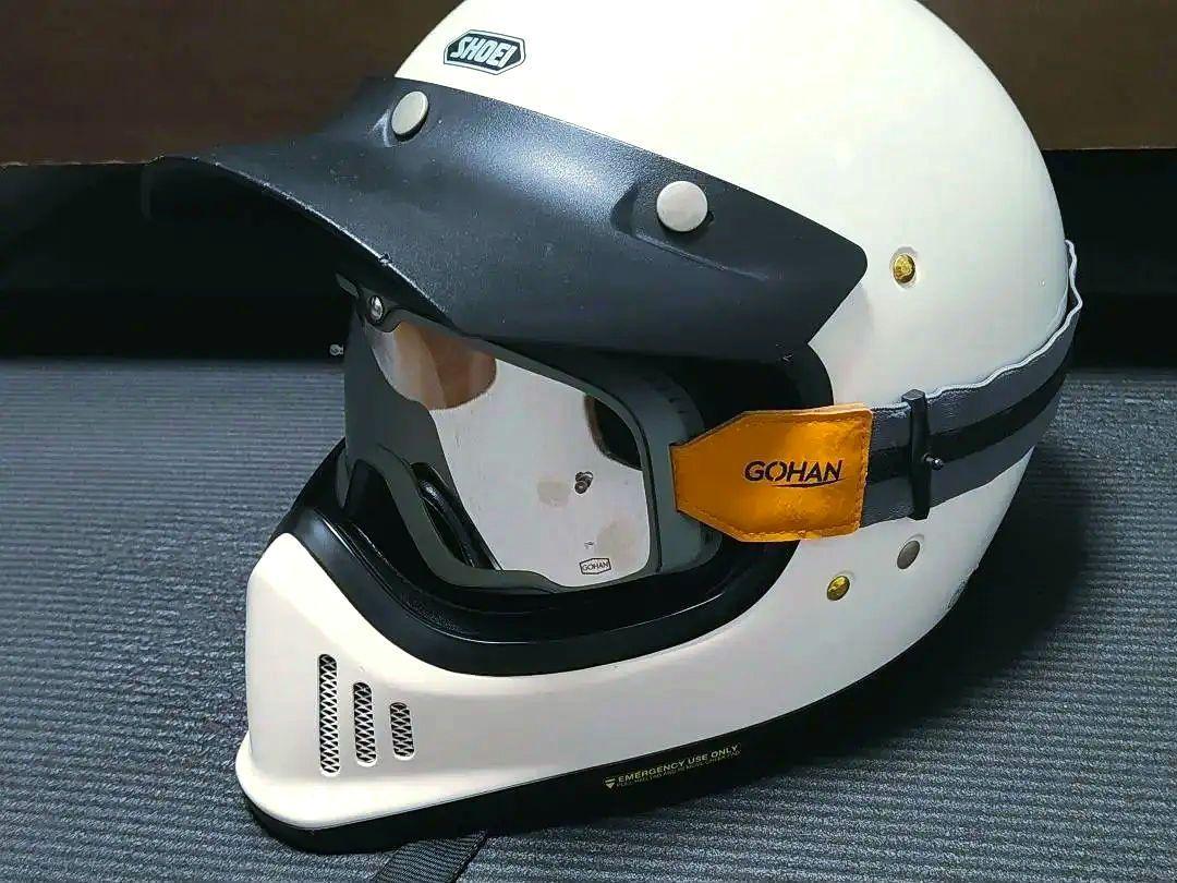 SHOEI EX-ZERO フルフェイスヘルメット ホワイト L ゴーグル付き