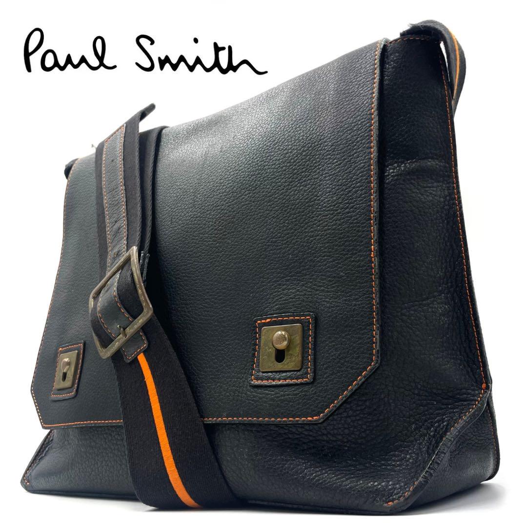 【美品】ポールスミス ショルダーバッグ レザー ニューハンティング フラップ式 Paul Smith（ポールスミス）の「ニューハンティングレザー