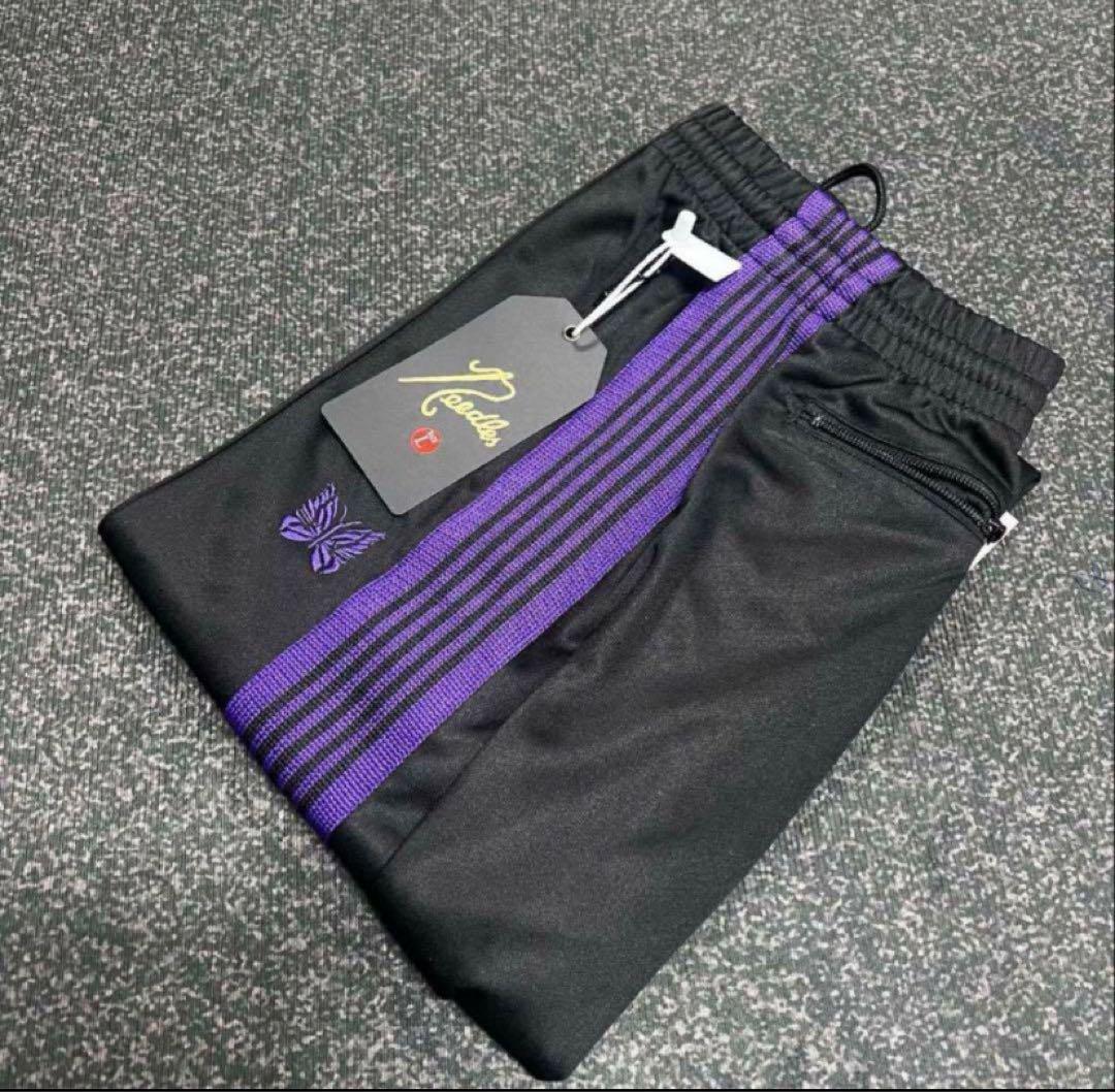 Needles トラックパンツ　ストレート　パープル　ワイン　2024aw NEEDLES（ニードルズ）Track Pant （トラックパンツ）- Poly