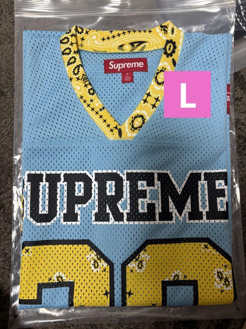 トップス supreme Bandana Football Jersey Supreme Bandana Football Jersey White - KuzKicks