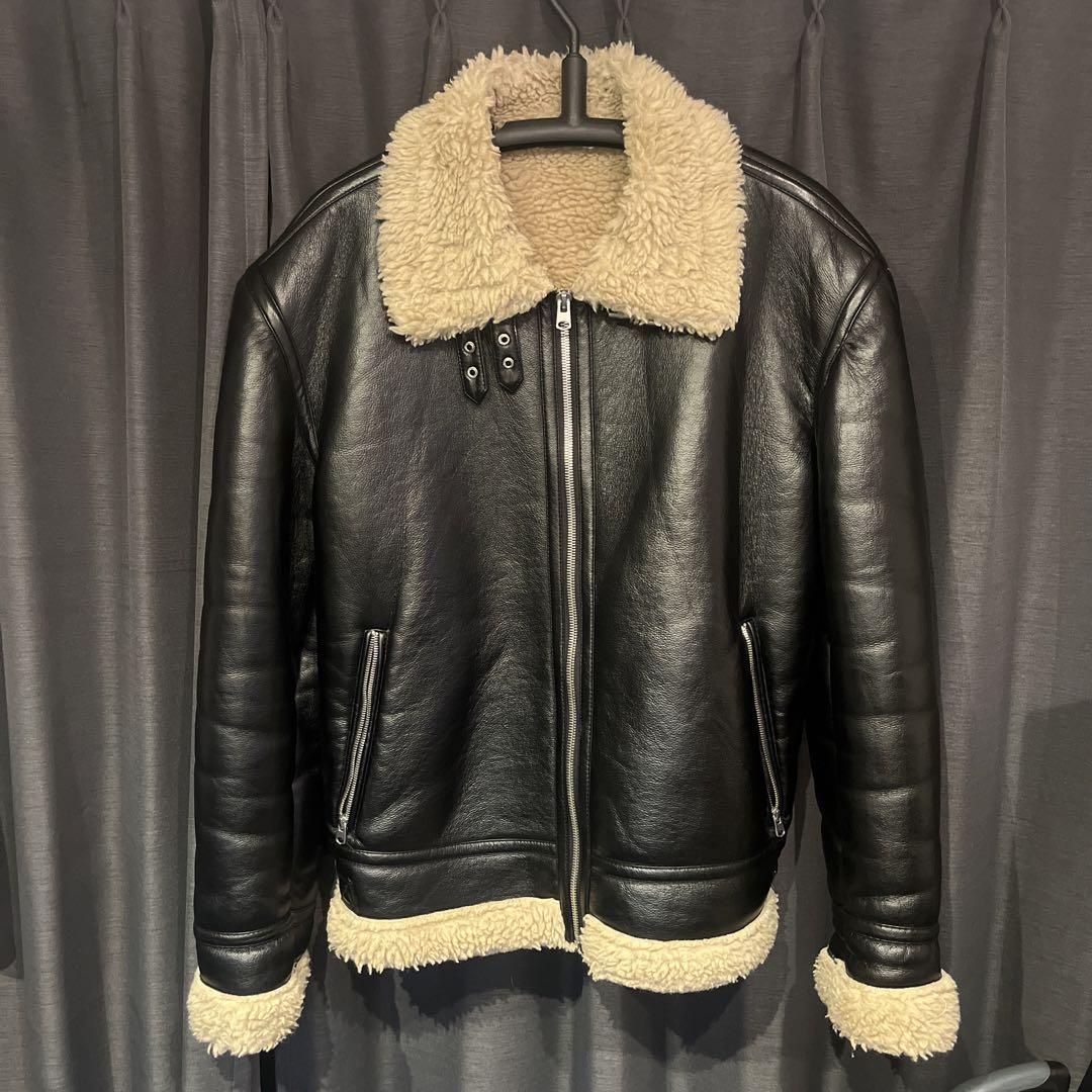 ZARA ウインタージャケット ウォッシュ加工ジッパー ジャケット - ダークアンソラジット