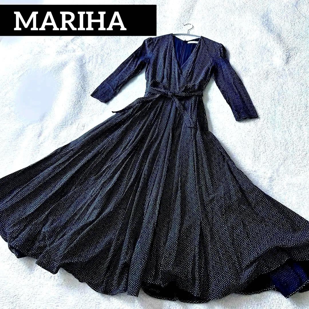 【美品】MARIHA マリハ マドモアゼルのドレスワンピース マキシ丈 黒 MARIHA＞マドモアゼルのドレス（ワンピース）｜MARIHA（マリハ