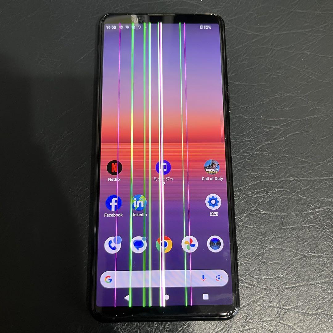 SONY Xperia 5 IV（使用2ヶ月・画面ヒビあり） Xperia 5 IV】液晶破損 画面割れ 操作できません 映らない