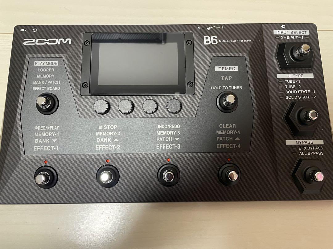 zoom B6 ベース用エフェクター 極美品 付属品あり （ZOOM 【入荷