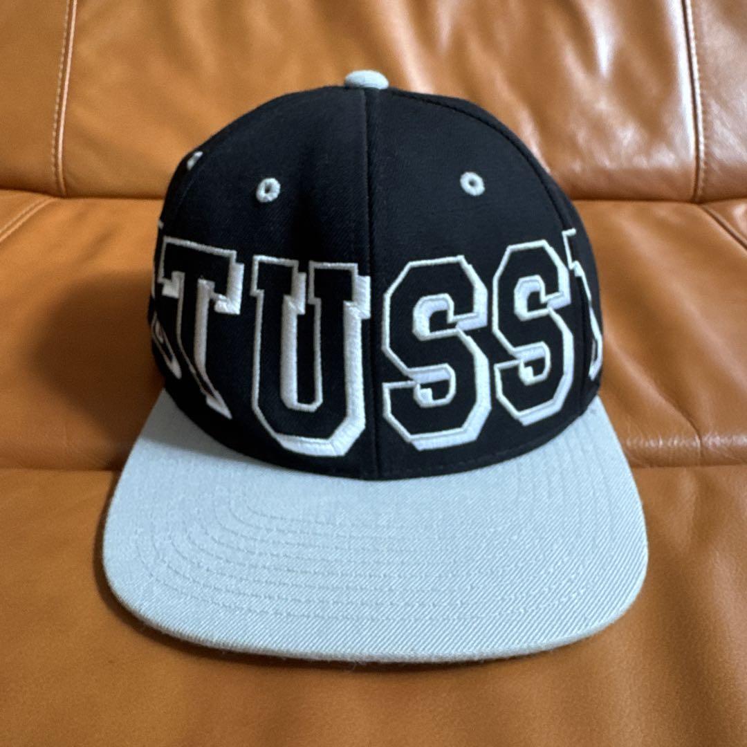 90s stussy ステューシー ブラック キャップ STUSSY ステューシー 90s〜00s No4 Logo Cap - メルカリ