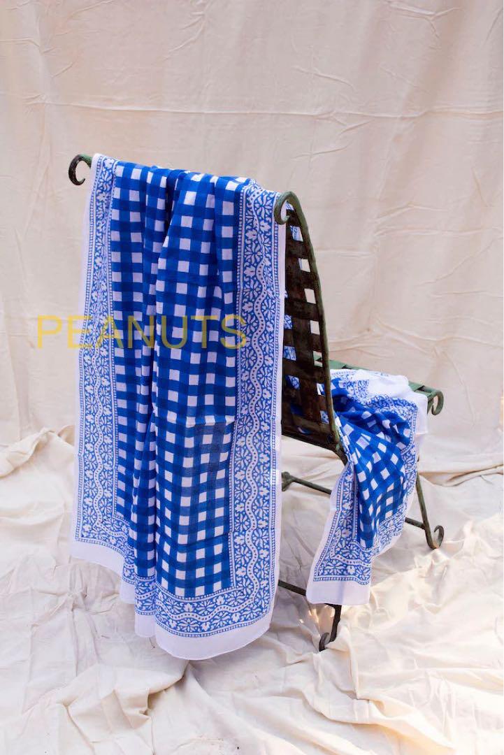 【新品・タグ付き】SZ Blockprints SARONG GINGHAM 新品・タグ付き】SZ Blockprints SARONG GINGHAM（STANDARD