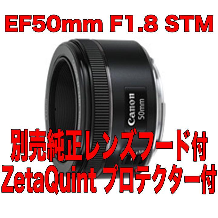 EF50mm F1.8 STM +プロテクター+純正フード （買ってよかった