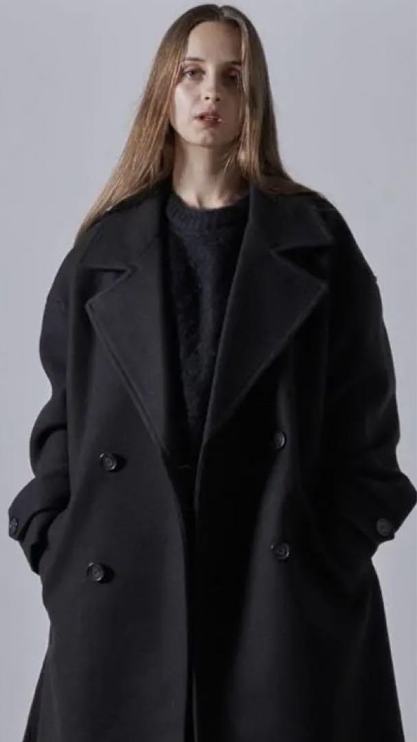 CLEL チェスターコート ブラック S CLEL チェスターコート コート 「CLEL」Tech Melton Loose