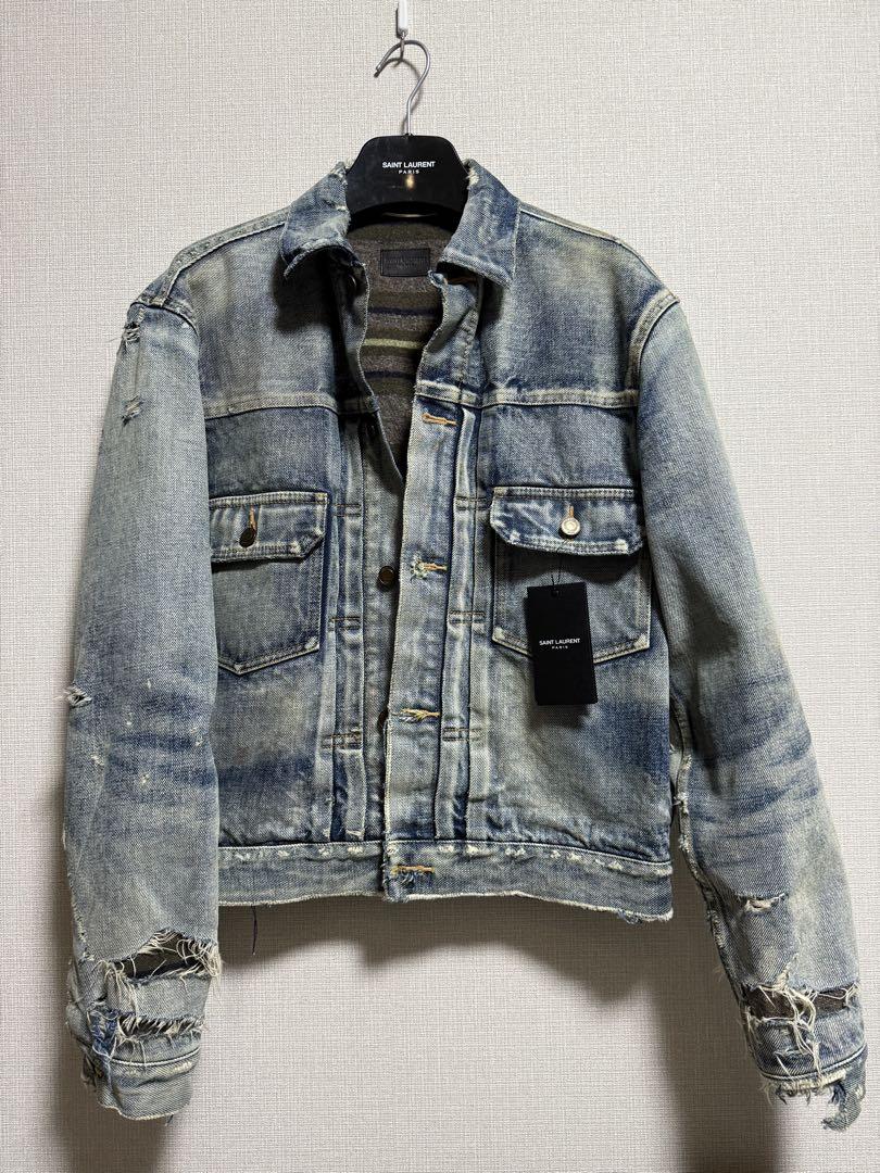 SAINT LAURENT PARIS デニムジャケット Saint Laurent デニムジャケット | ブルー | FARFETCH JP