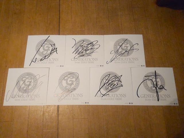 GENERATIONS - GENERATIONS 直筆サイン 7枚セット GENERATIONS - GENERATIONS 7人の直筆サイン 黄色 新品未開封の