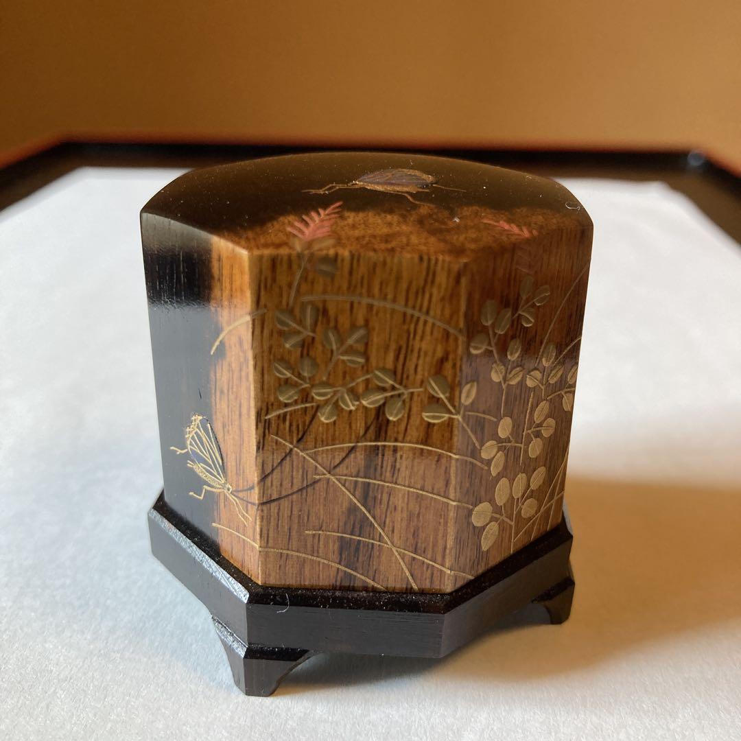 国宝待庵古材　八角香合 茶道具 八角茶器 妙喜庵 国宝 待庵 古材、武田士延 書付、不賢斎
