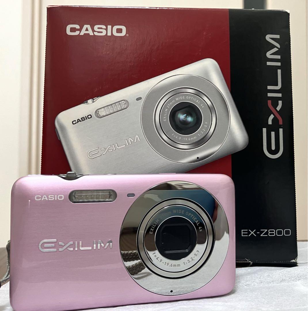 CASIO EXILIM EX-Z800 ピンク デジタルカメラ（カシオ、“女子