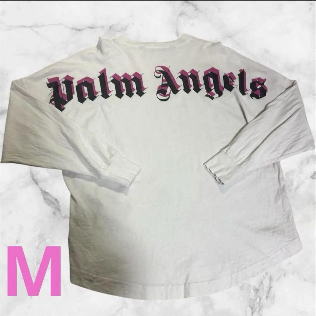 【極美品】Palm Angels ロング Tシャツ Mサイズ 大人気 正規品Palm Angels ロング Tシャツ Mサイズ(オーバー