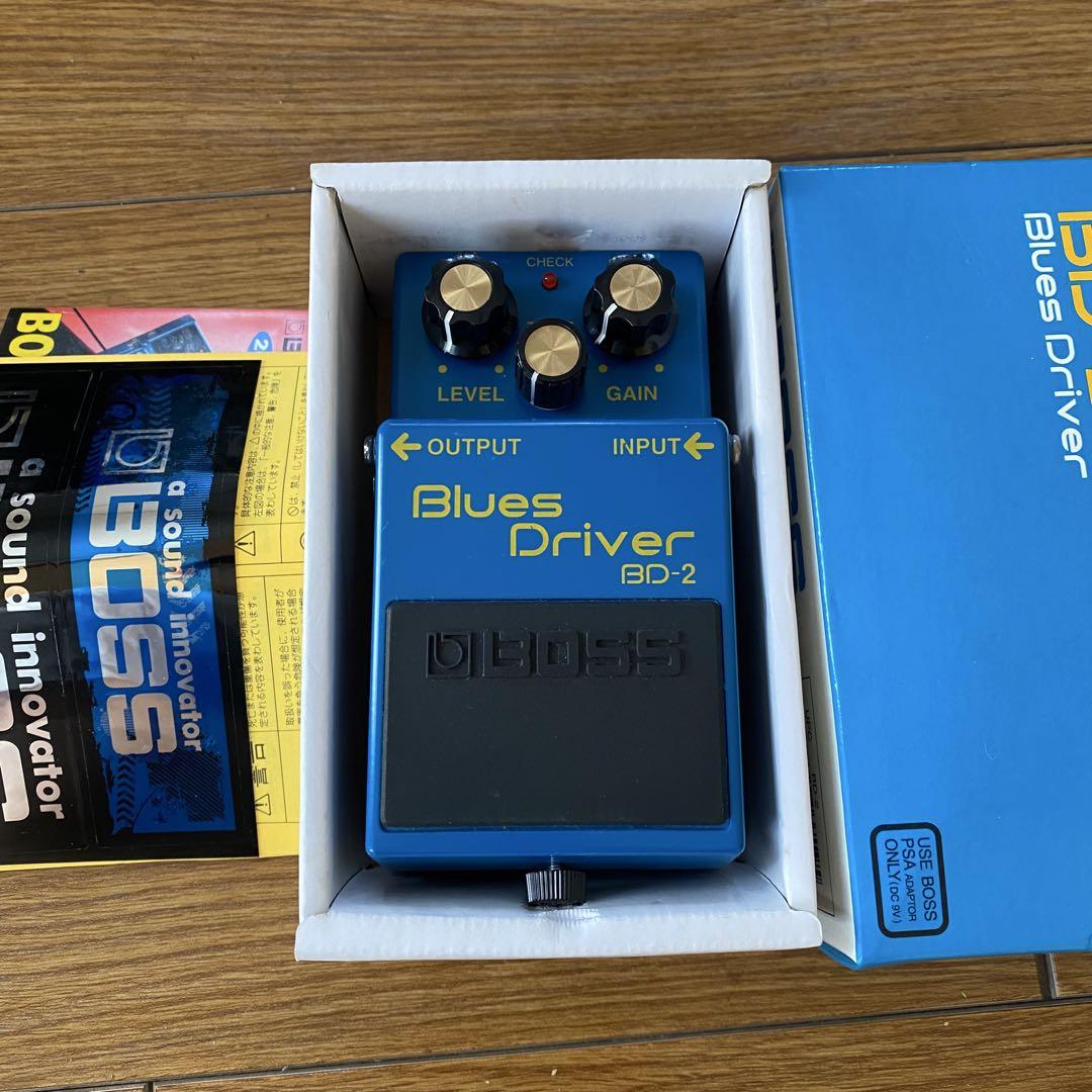 箱付き美品 ブルースドライバー BOSS (ボス) オーバードライブ 箱付 Blue Driver BD-2 台湾製
