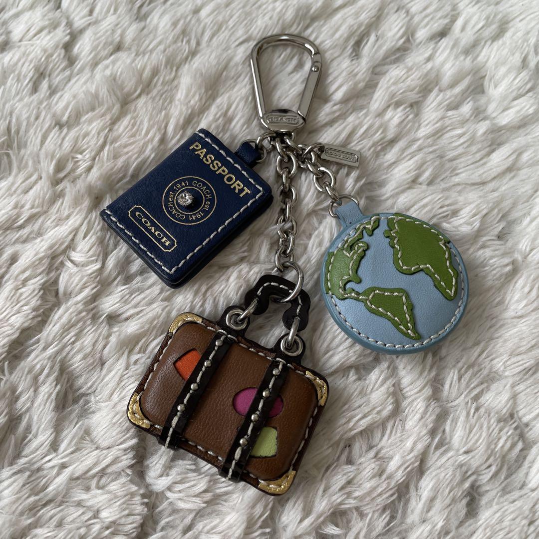 コーチ COACH トラベル キーチェーン キーチャーム 地球儀 パスポート コーチ COACH トラベル キーチェーン キーチャーム 地球儀