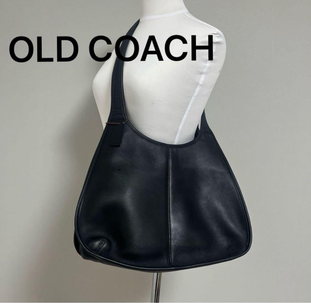 OLD COACH オールドコーチ 9035 黒 レザー ショルダーバッグ
