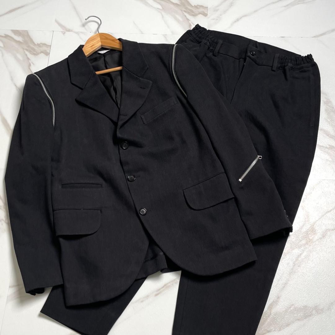 コムデギャルソンオム　セットアップ 22aw 美品 コムデギャルソンオムドゥ ジップ デニム