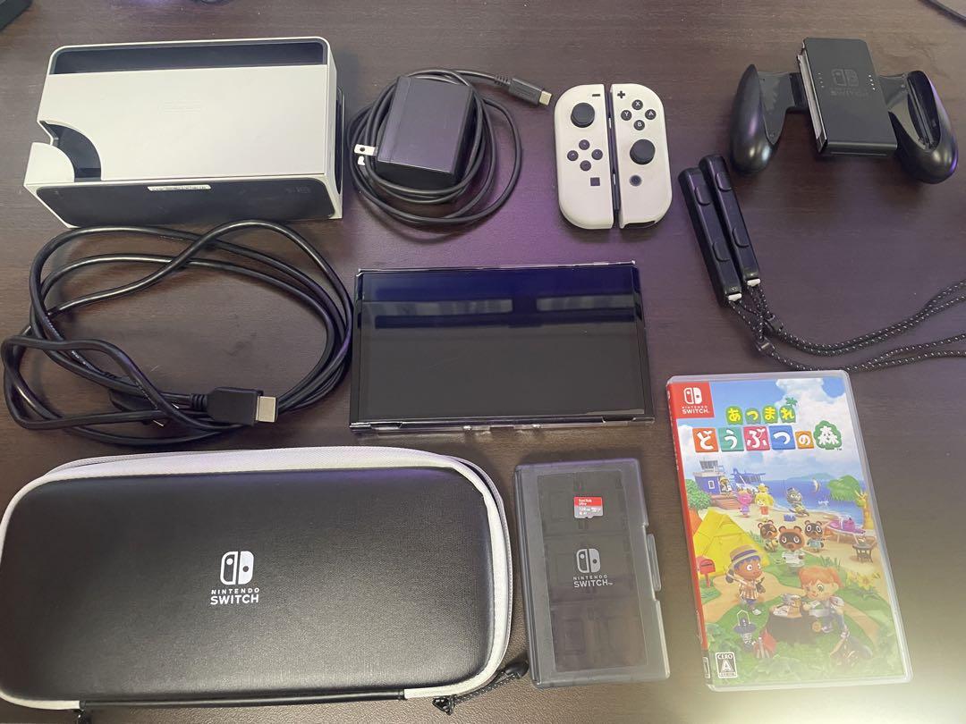 あつ森+Switch本体有機EL JCホワイト （Switch本体有機EL JC