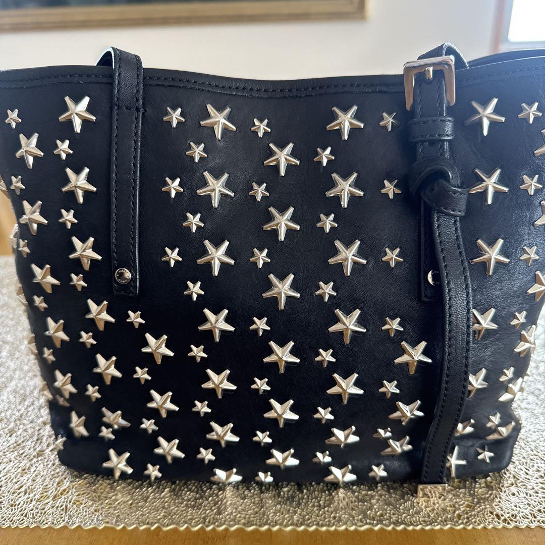 Jimmy Choo SASHA/サシャ シルバーメタルスタースタッズ 黒S Jimmy Choo SASHA/サシャ シルバーメタルスタースタッズ 黒S