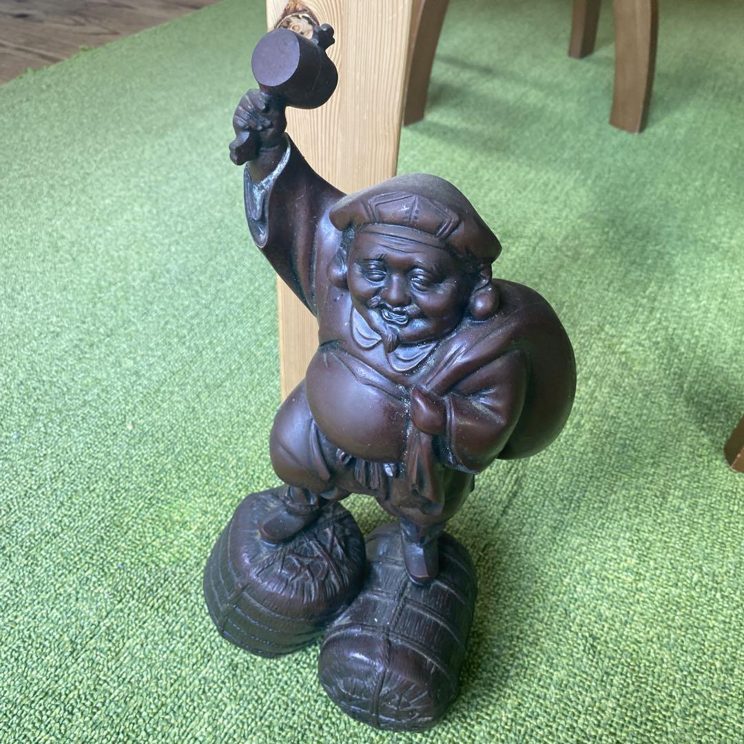 銅像 七福神 大黒天 銅製 彫像 ブロンズ 仏像置物 人形 大黒様