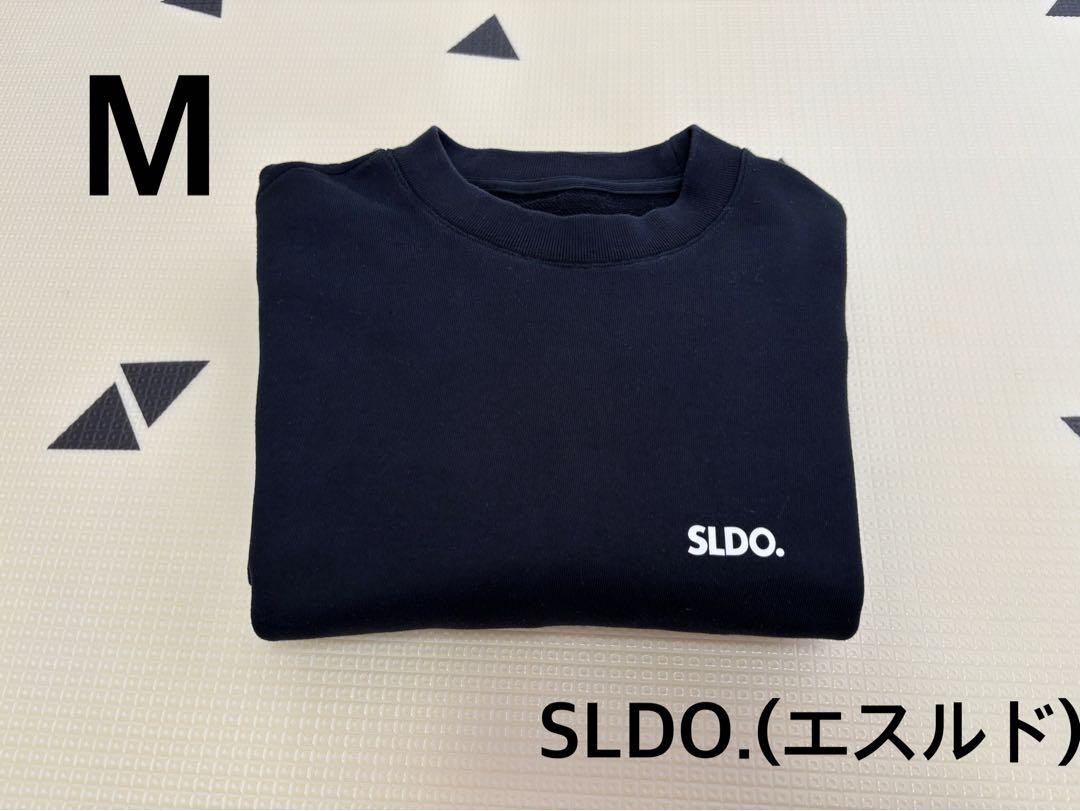 SLDO. スウェット クルーネック M エスルド トレーナー 黒 ゴルフ SLDO. スウェット クルーネック M エスルド トレーナー 黒