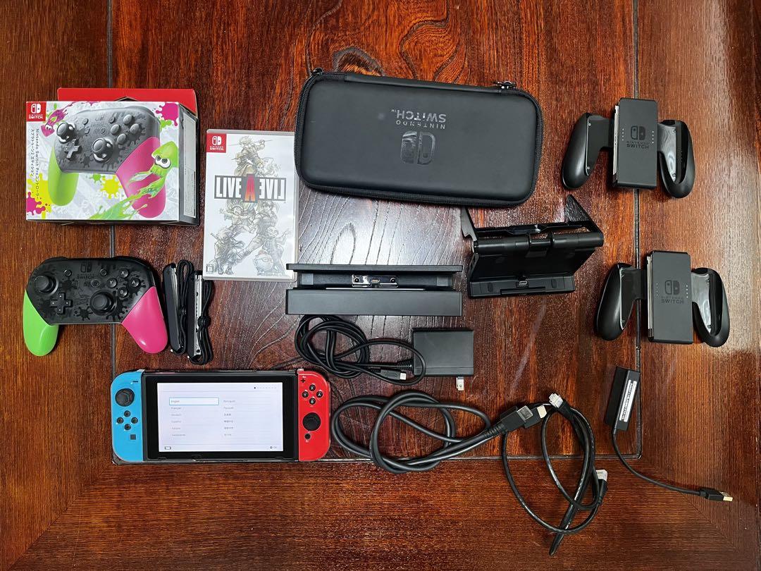 Nintendo Switch(microSD有線LAN変換器、ケース、箱付き) s-l1200.jpg