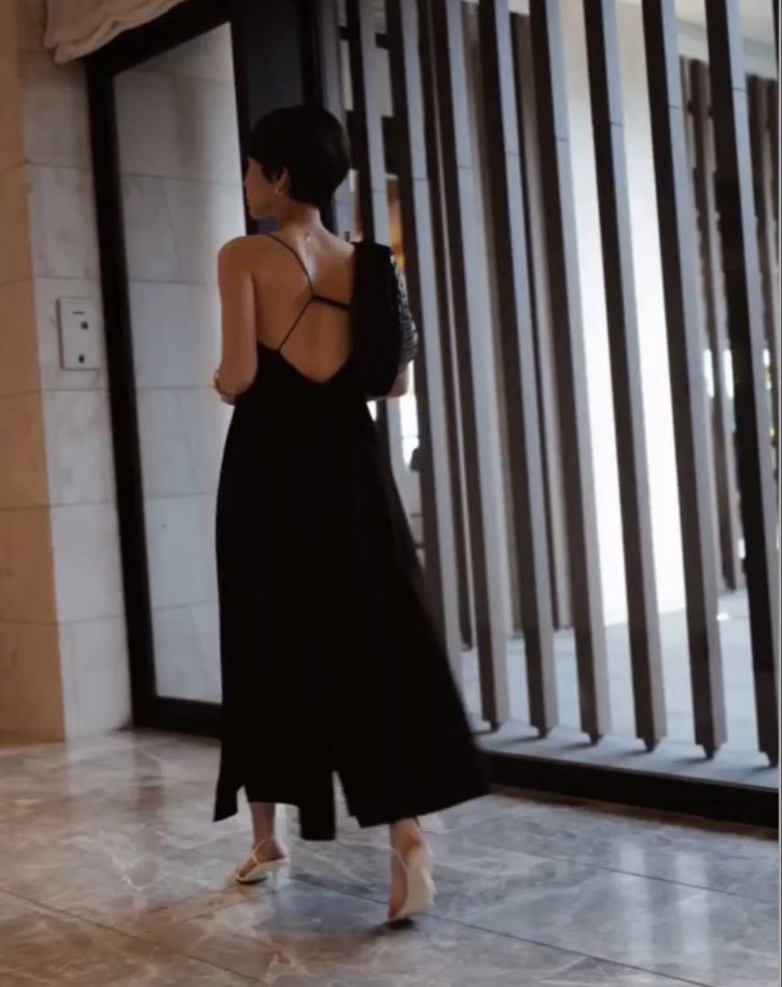 machatt バックオープンオールインワン サロペット パンツ 水際