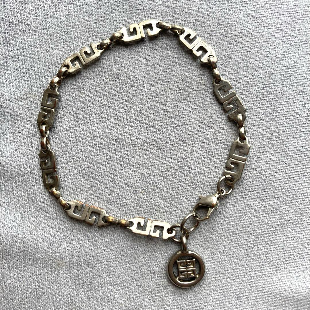 【美品】GIVENCHY Gロゴ シルバー ブレスレット ✨現行品✨GIVENCHY ジバンシィ Gロック チェーンブレスレット