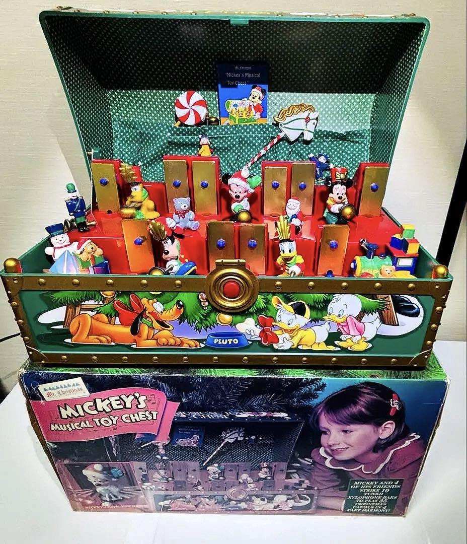 ディズニー ミッキー ミュージカル トイチェスト クリスマス オルゴール　箱付き ディズニー ミッキー ミュージカル トイチェスト クリスマス