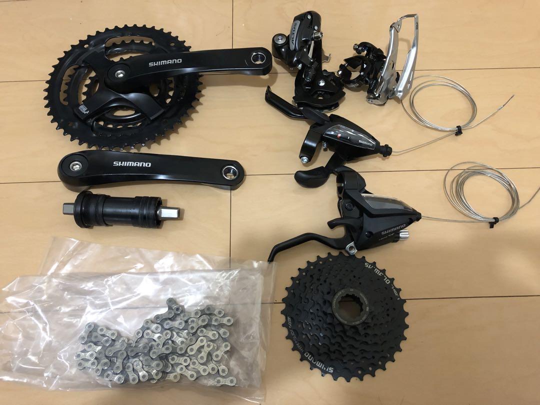 シマノ TOURNEY 3×8 クロスバイク グループセット （シマノのMTB