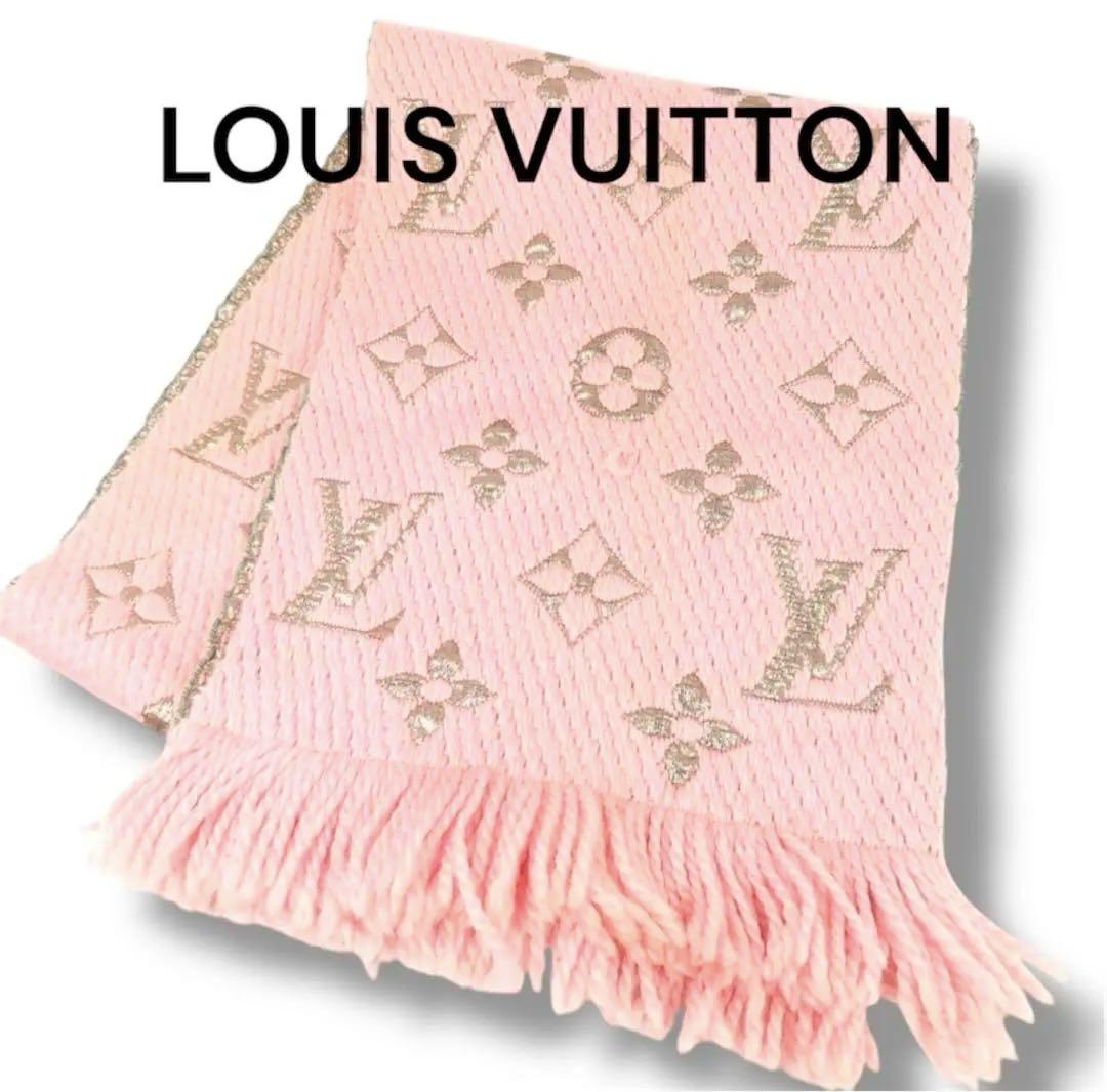 Louis Vuitton M70466ピンク マフラー フリンジ付き（オンライン