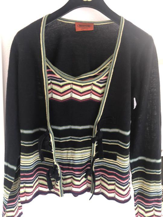 MISSONI ミッソーニ　アンサンブル 美品 ミッソーニ MISSONI アンサンブル カーディガン インナー