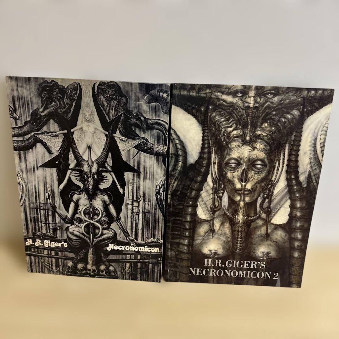 H.R.ギーガー ネクロノミコン1・2, 「H.R.ギーガー展」パンフレット 英文)H.R.ギーガー画集 ネクロノミコン1・2【H.R.Giger