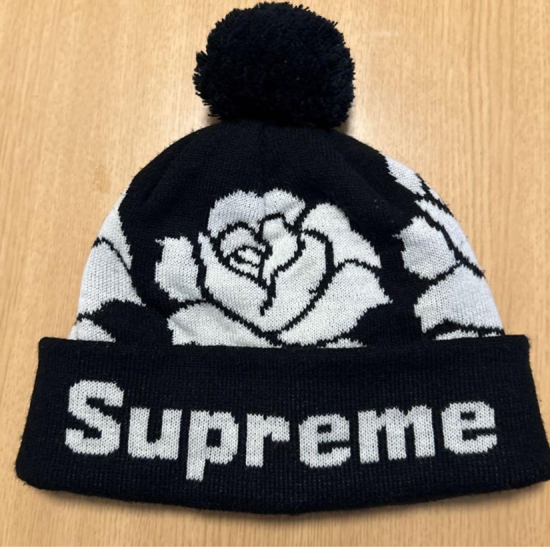Supreme Rose Beanie シュプリーム ボンボンニッ 卜帽（今なら