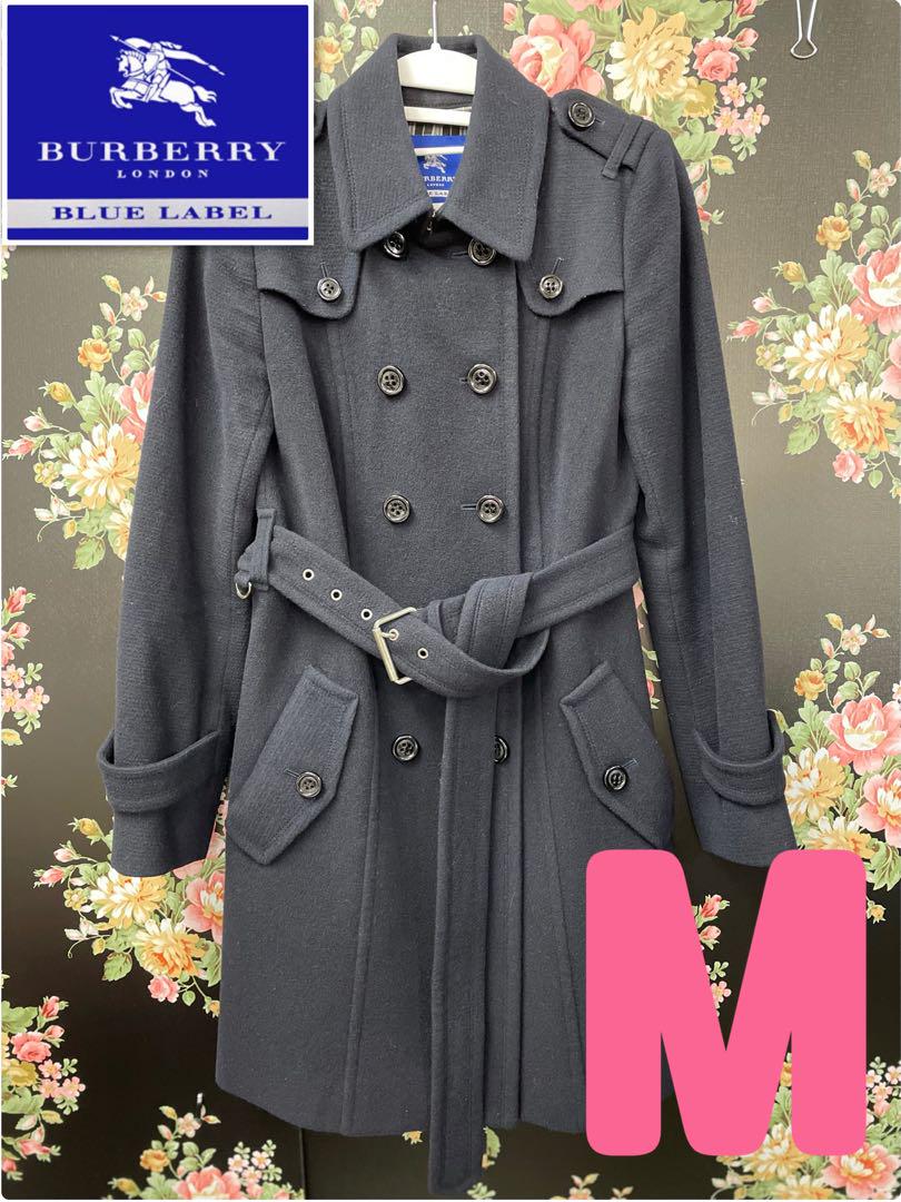 BURBERRY BLUE LABEL ネイビー トレンチコート バーバリー コート ブルーレーベル トレンチコート 黒 38 - メルカリ