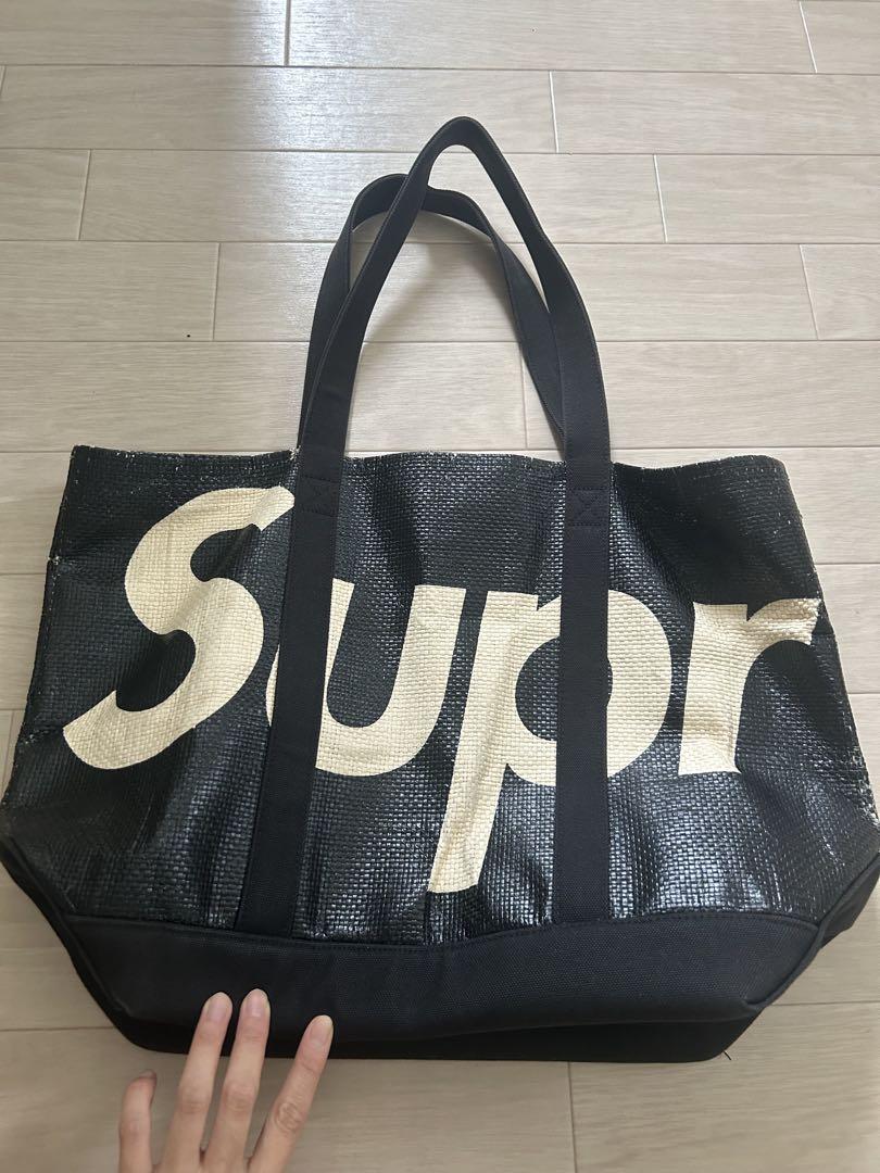 シュプリーム supreme トートバッグ Raffia Tote BLACK（SUPREME