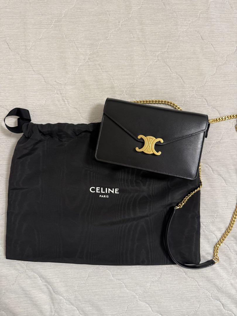 CELINE セリーヌ チェーンウォレット マーゴ / シャイニーカーフ