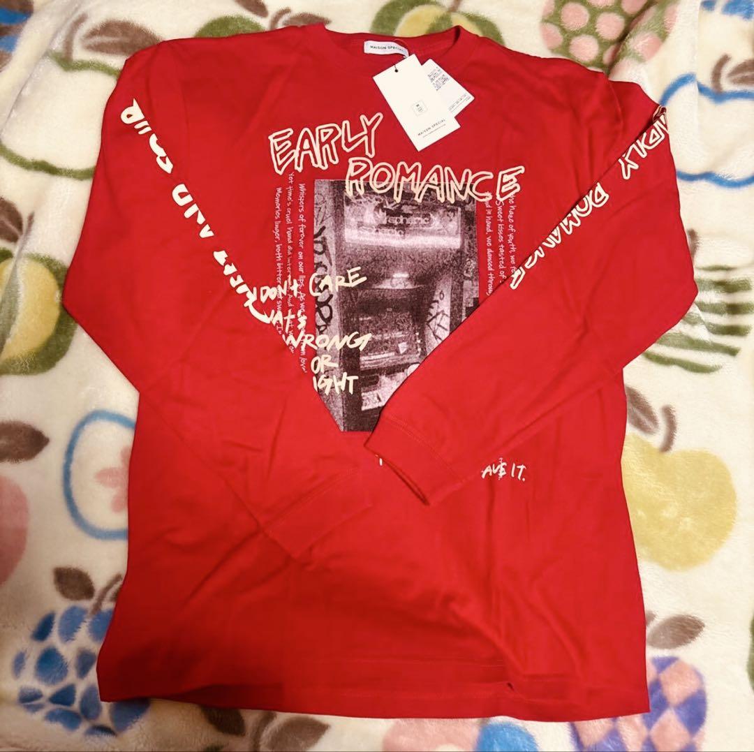 長袖Tシャツ EARLYROMANCE MAISON SPECIAL レッド 長袖Tシャツ EARLYROMANCE MAISON SPECIAL レッド(楽天ポイント